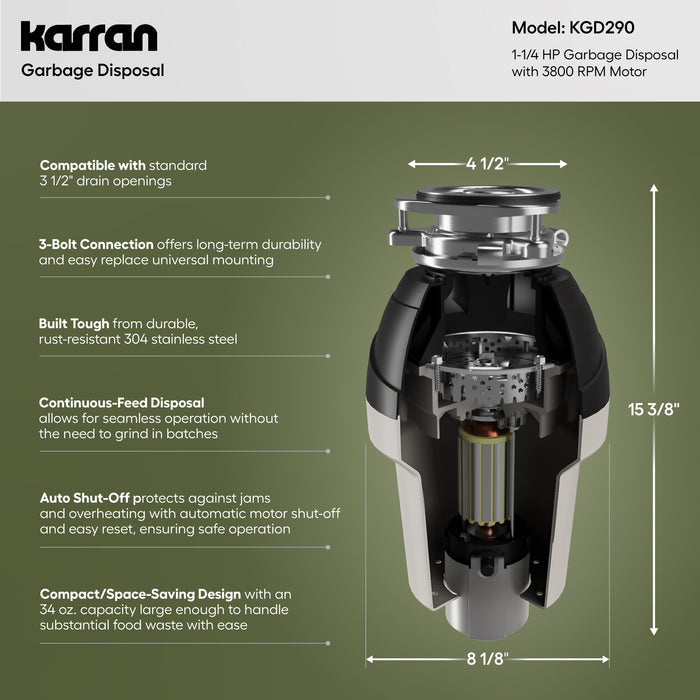 KGD290 Dimensions