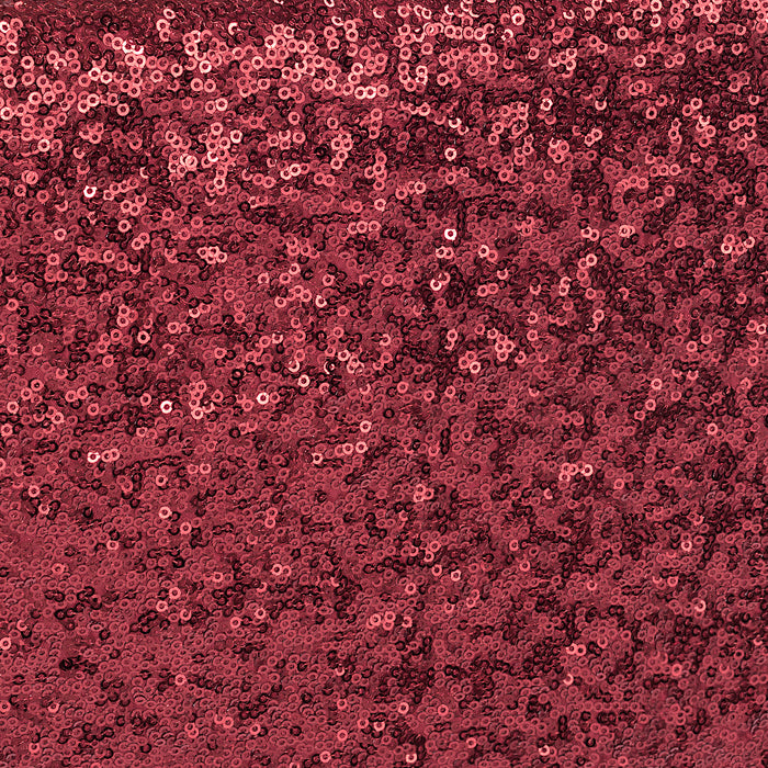 10 yards GLITZ Sequins Fabric Bolt - Burgundy - CV Linens
