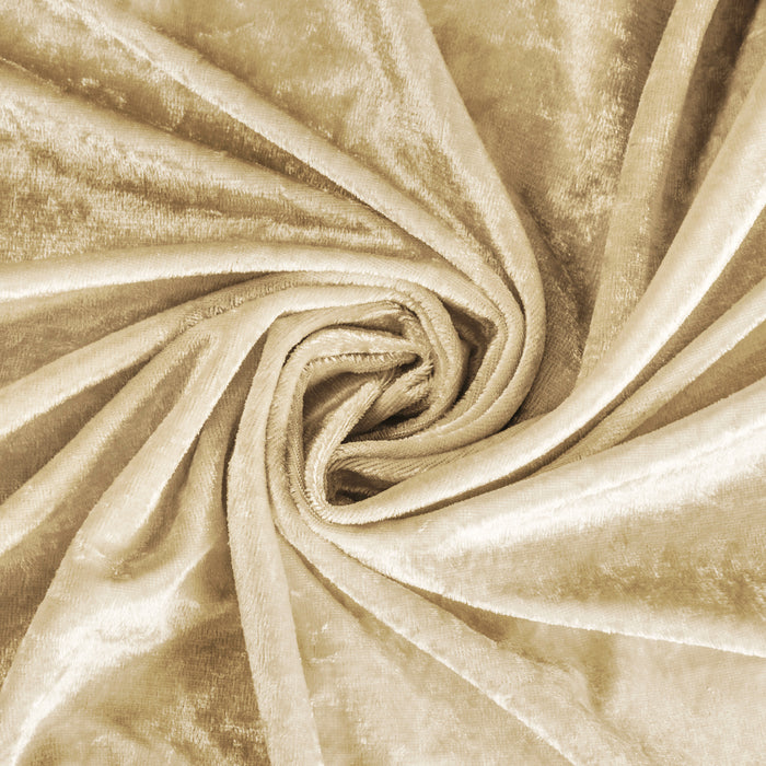 10 yards Velvet Fabric Roll - Champagne - CV Linens