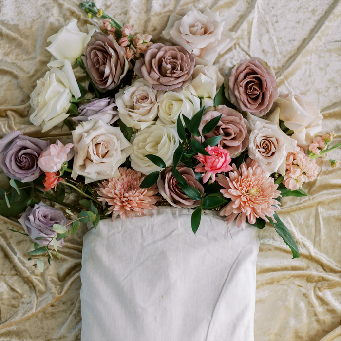 10 yards Velvet Fabric Roll - Champagne