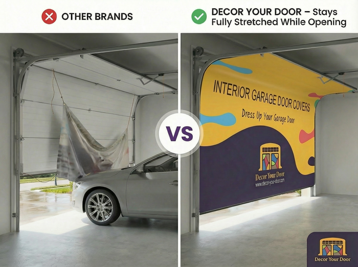 100 Dollar Bill Power – Game Room Interior Garage Door Cover