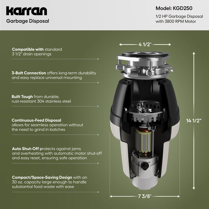 KGD250 Dimensions