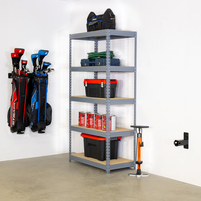 how to hang hitch rack on wall
