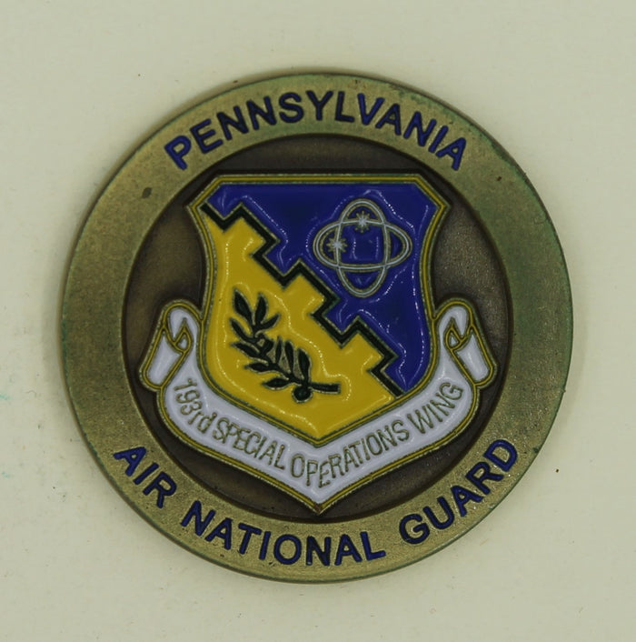 193rd Special Operations Wing Air Force Challenge Coin