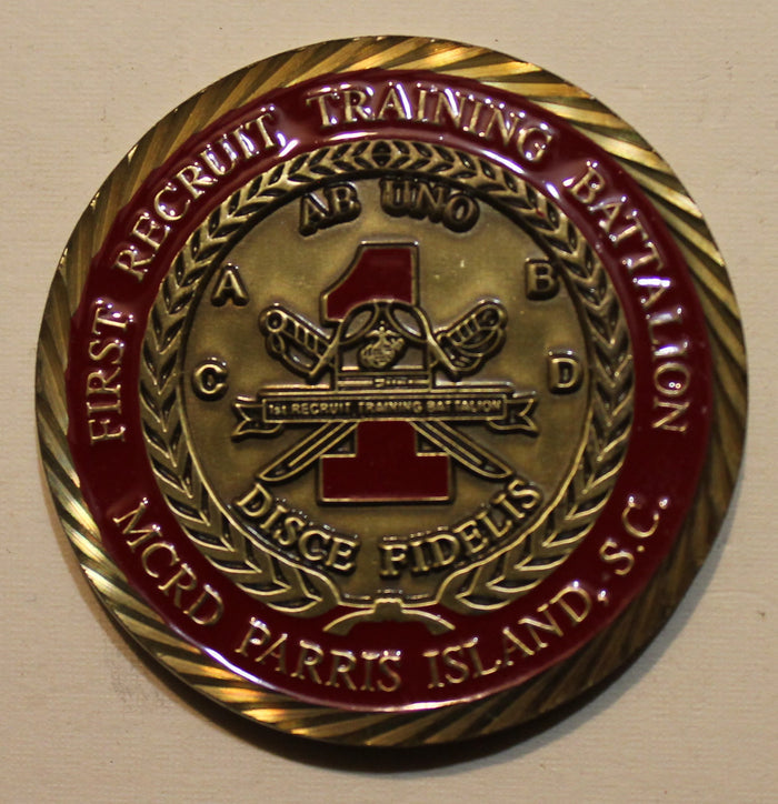 1st Recruit Training Battalion Recruit Parris Island South Carolina Marine Corps Challenge Coin