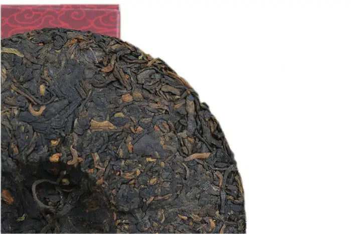 2016 XiaGuan "Hong Yun Yuan Cha" (Red) Cake 100g Puerh Ripe Tea Shou Cha - King Tea Mall