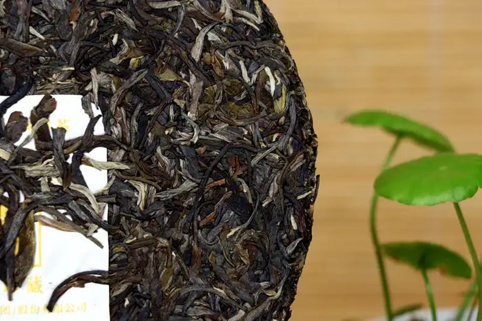 2017 XiaGuan "Liu Xing Zhen Cang" (Valuable 6 Stars) Cake 357g Puerh Raw Tea Sheng Cha - King Tea Mall