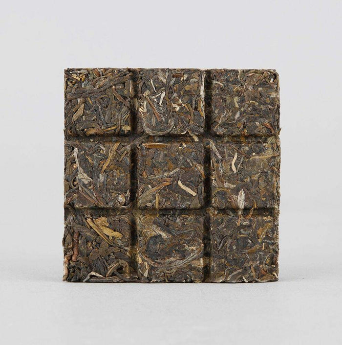 2017 XiaGuan "ShangPin JinSi DaXueShan" (Golden Ribbon Big Snow Mountain) Brick 100g Puerh Raw Tea Sheng Cha - King Tea Mall