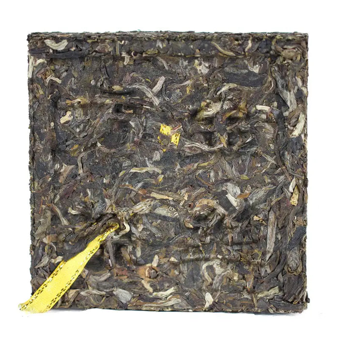 2017 XiaGuan "ShangPin JinSi DaXueShan" (Golden Ribbon Big Snow Mountain) Brick 100g Puerh Raw Tea Sheng Cha - King Tea Mall