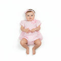 2pc Baby Girls Romper Set - Pink (0-9m) (PK6) - K14240