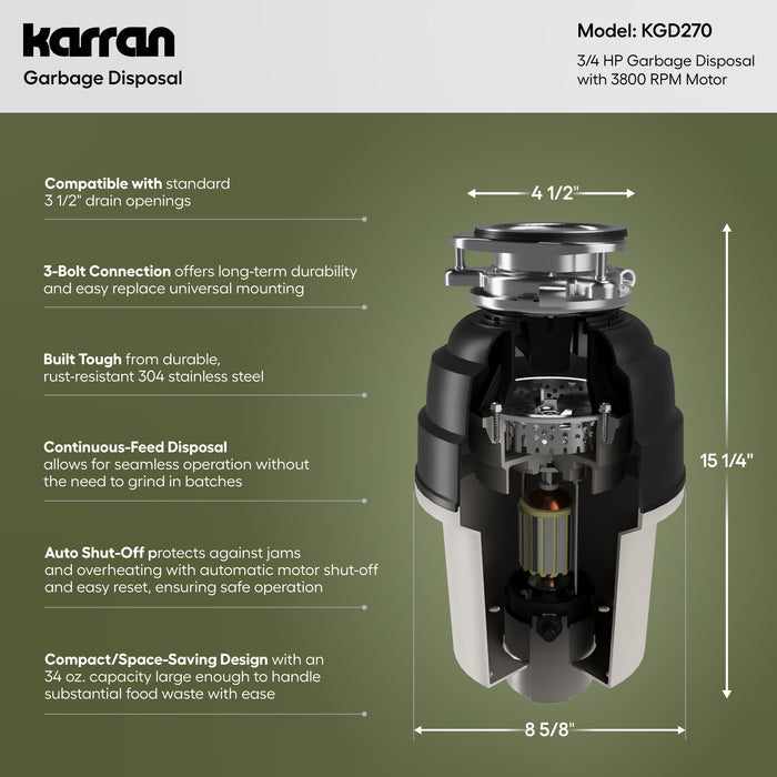 KGD270 Dimensions
