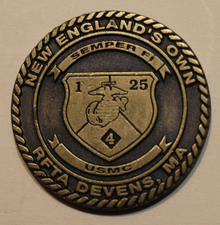 4th Marine Division 25th Marines 1st Battalion Challenge Coin