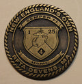 4th Marine Division 25th Marines 1st Battalion Challenge Coin