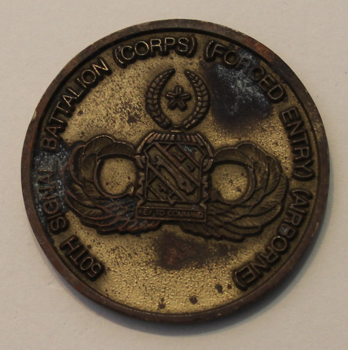 50th Signal Battaion (Corps) Airborne (Forced Entry) Army Challenge Coin