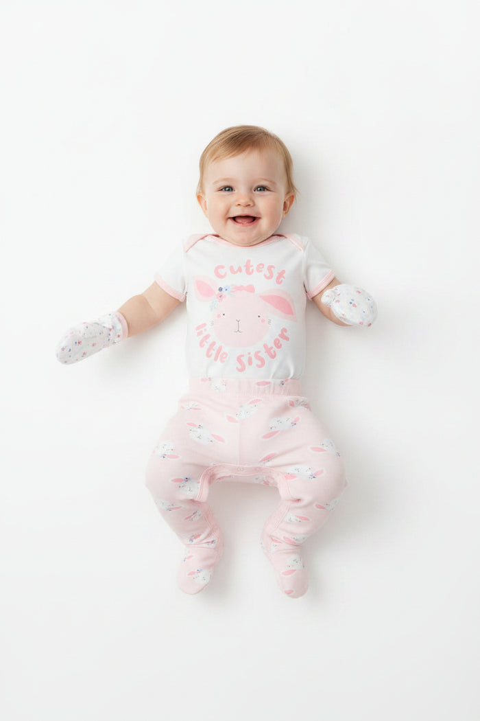 5pc Gift Set - Cutest Little Sister (0-9m) (PK6) M15924