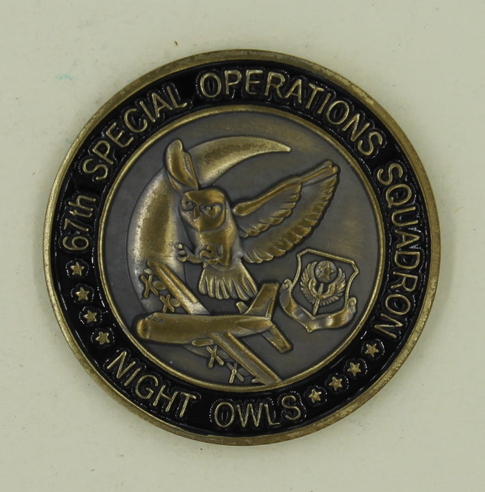 67th Special Operations Sq Night Owls Combat Shadow Air Force Challenge Coin