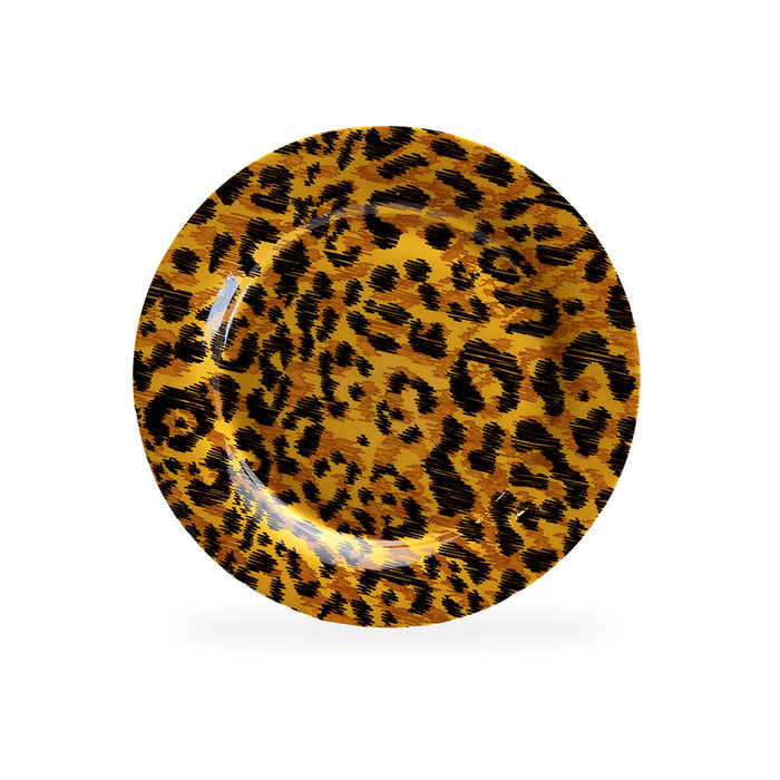 Gracie Bone China Stechcol Jaguar Print Fine Bone China Dessert Plate