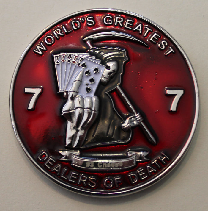 77th Expeditionary Fighter Squadron Op INHERENT RESOLVE Serial #003 Pilot: Cheese Air Force Challenge Coin