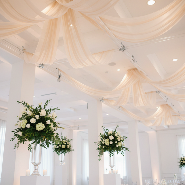 acrylic ceiling drape tube