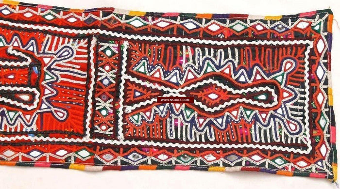 845 Vintage Rabari Panel-WOVENSOULS-Antique-Vintage-Textiles-Art-Decor