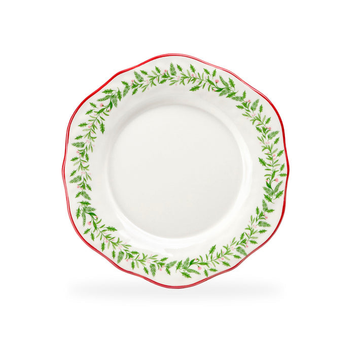 8.5" Holly Garland Dessert/Salad Plate