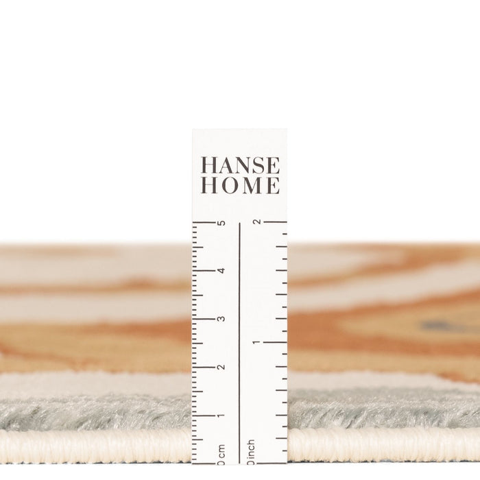 Hanse Home fabric swatch with a ruler for measurement on a white background