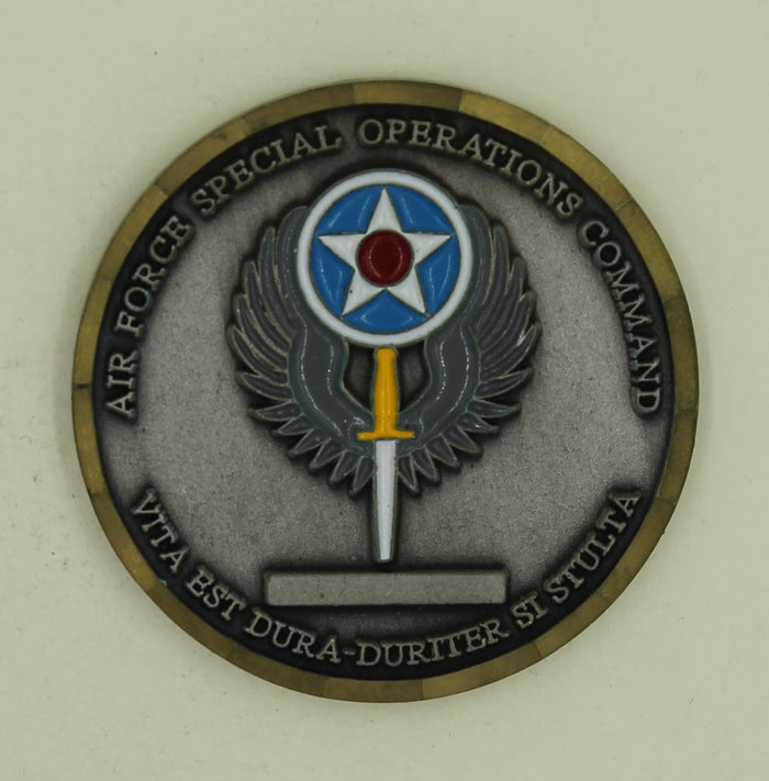 Air Force Special Operations School AFSOC Challenge Coin