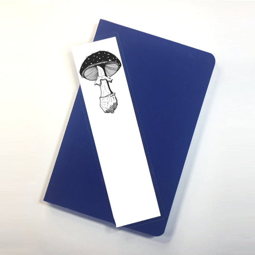 PinkPolish Design Bookmarks "Amanita Pettit Mushroom" 2-Sided Bookmark