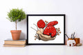 PinkPolish Design Art Prints "Amanita Snail" Watercolor Painting: Art Print