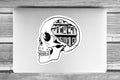 PinkPolish Design Giant Stickers "Anatomy of a Strong Willed Woman"  Giant Vinyl Die Cut Sticker