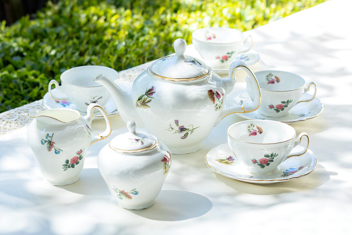 Anna Garden Bone China 11-Piece Tea Set