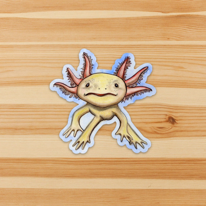 PinkPolish Design Stickers "Axolotl" Vinyl Die Cut Sticker