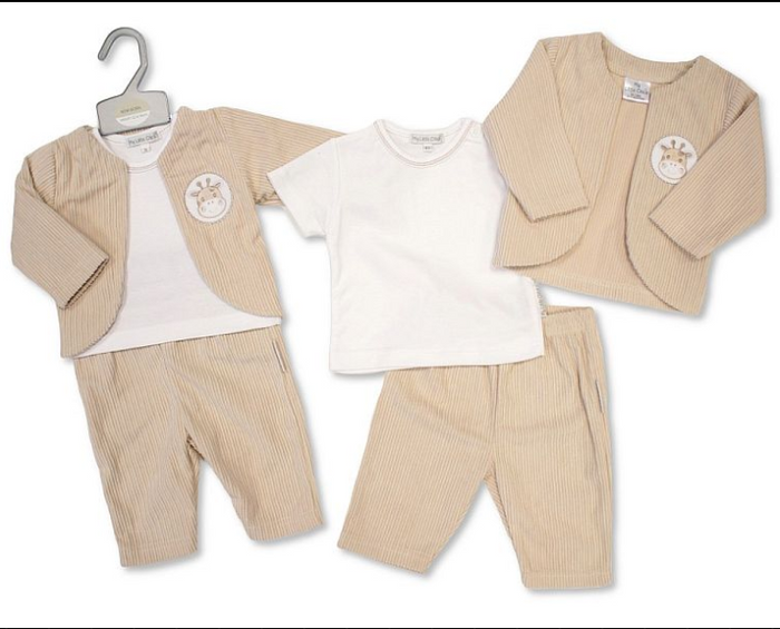 Baby 3 pcs Set- Giraffe (NB-9m) (PK6)  BIS-2020-2657