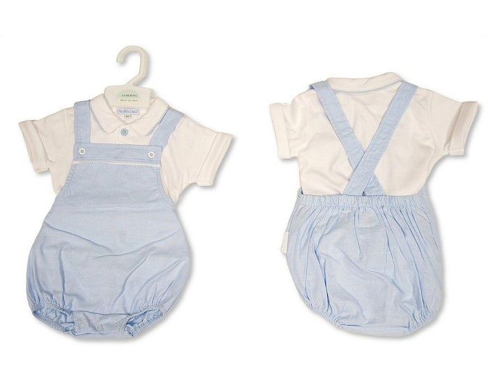 Baby Boys 2 pcs Dungaree Romper Set (NB-9m) (PK6) BIS-2120-6427