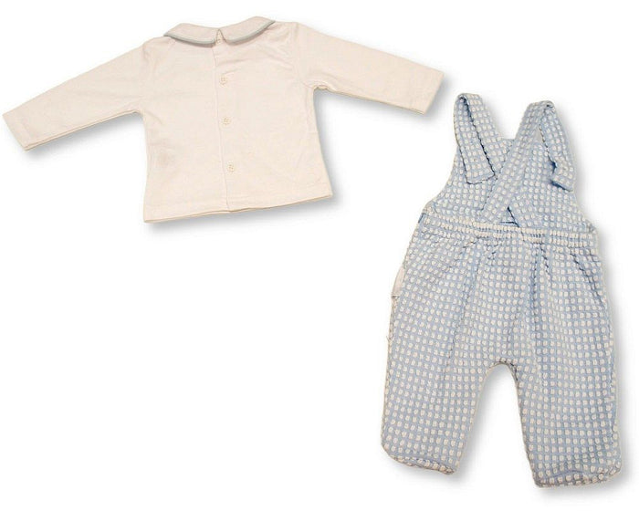 Baby Boys 2 pcs Dungaree Set with Closed Feet - Giraffe (PK6) (NB-6m) BIS-2020-2672