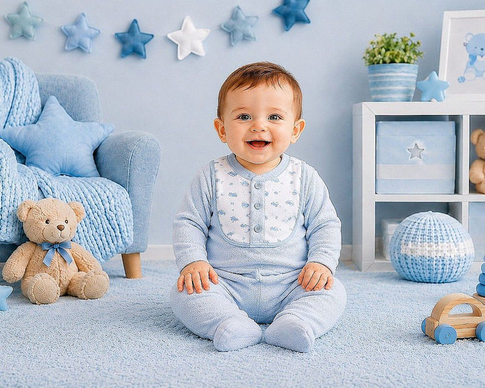 Baby Boys All in One - Car and Teddy (PK6) (NB-6m) BIS-2020-2683