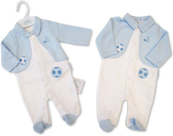 Baby Boys All-In-One with Faux Waistcoat - No 1 (NB-6m) (PK6)  BIS-2020-2641