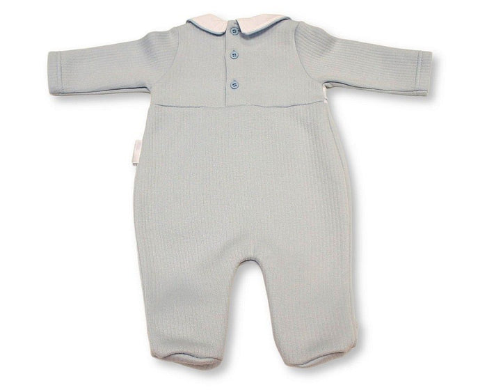 Baby Boys All in One with Smocking - Little Prince (PK6) (NB-6m) BIS-2020-2667