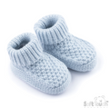 Baby Elegance Ribbed Booties - Blue (PK6) (NB-6m) ABO712BB