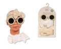 Baby Girls 2 Headbands and Sunglasses Set - Taupe (0-6m) (PK6) GP-25-1259