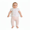 Baby Girls 2 pcs Legging Set with Floral Embroidery (NB-9m) (PK6) - BIS-2120-6389