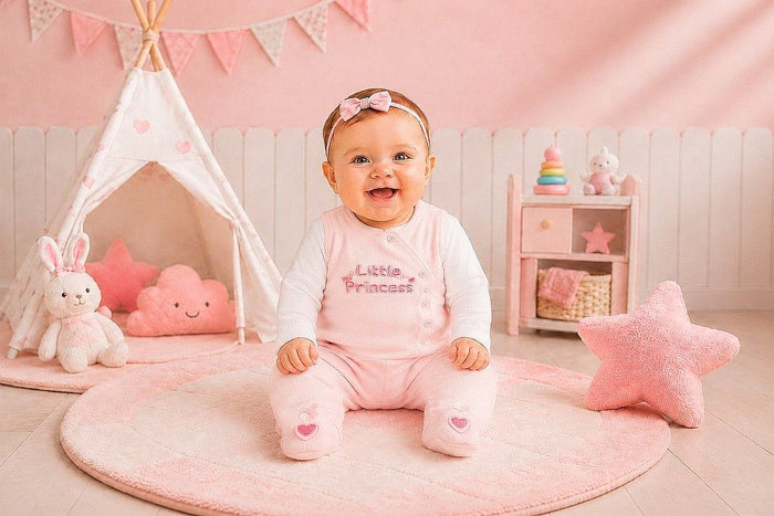 Baby Girls 2 pcs Set - Little Princess (PK6) (NB-6m) BIS-2020-2687