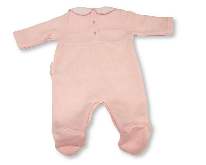 Baby Girls All in One with Smocking - Little Princess (PK6) (NB-6m) BIS-2020-2688
