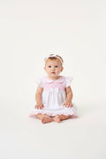 Baby Girls Dress, Pant & Headband Set - White/Navy/Pink (9-24m) (PK6) H12816INF