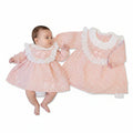 Baby Girls Dress with Lace and Bow - Flowers (NB-9m) (PK6)  BIS-2020-2630