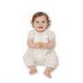 Baby Girls Long Romper with Floral Print, Lace and Bow (NB-9m) (PK6) - BIS-2120-6419