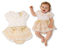 Baby Girls Tiered Gingham Skirt Set with Lace and Bows (NB-9m) (PK6) BIS-2120-6438