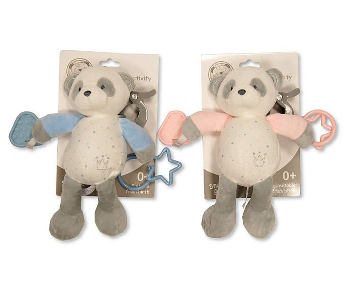 Baby Panda Activity Toy with Clip and Teethers (24cm) (PK6) GP-25-1110