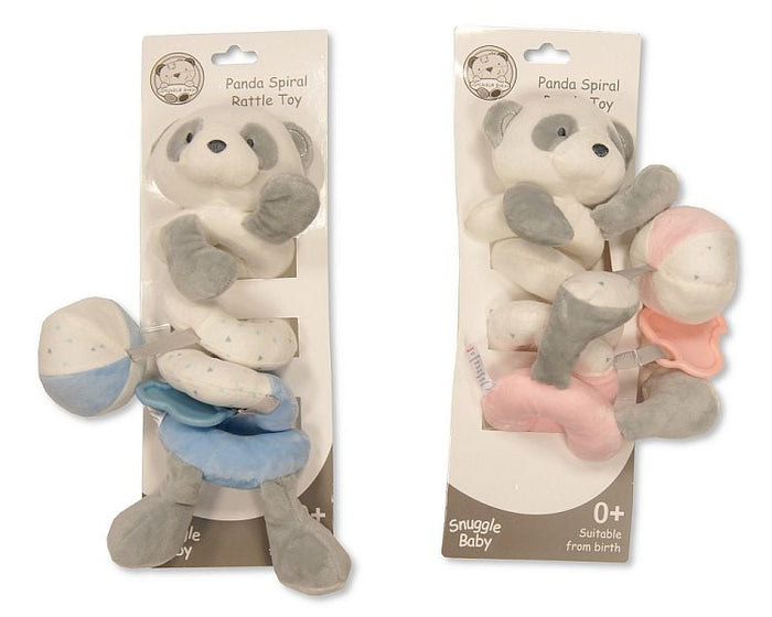 Baby Panda Spiral Activity Toy with Rattle and Teethers (28cm) (PK6) GP-25-1112