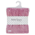 Baby Plush Fleece Waffle Wrap - Dusty Pink (75x90cm) (PK6) 19C278